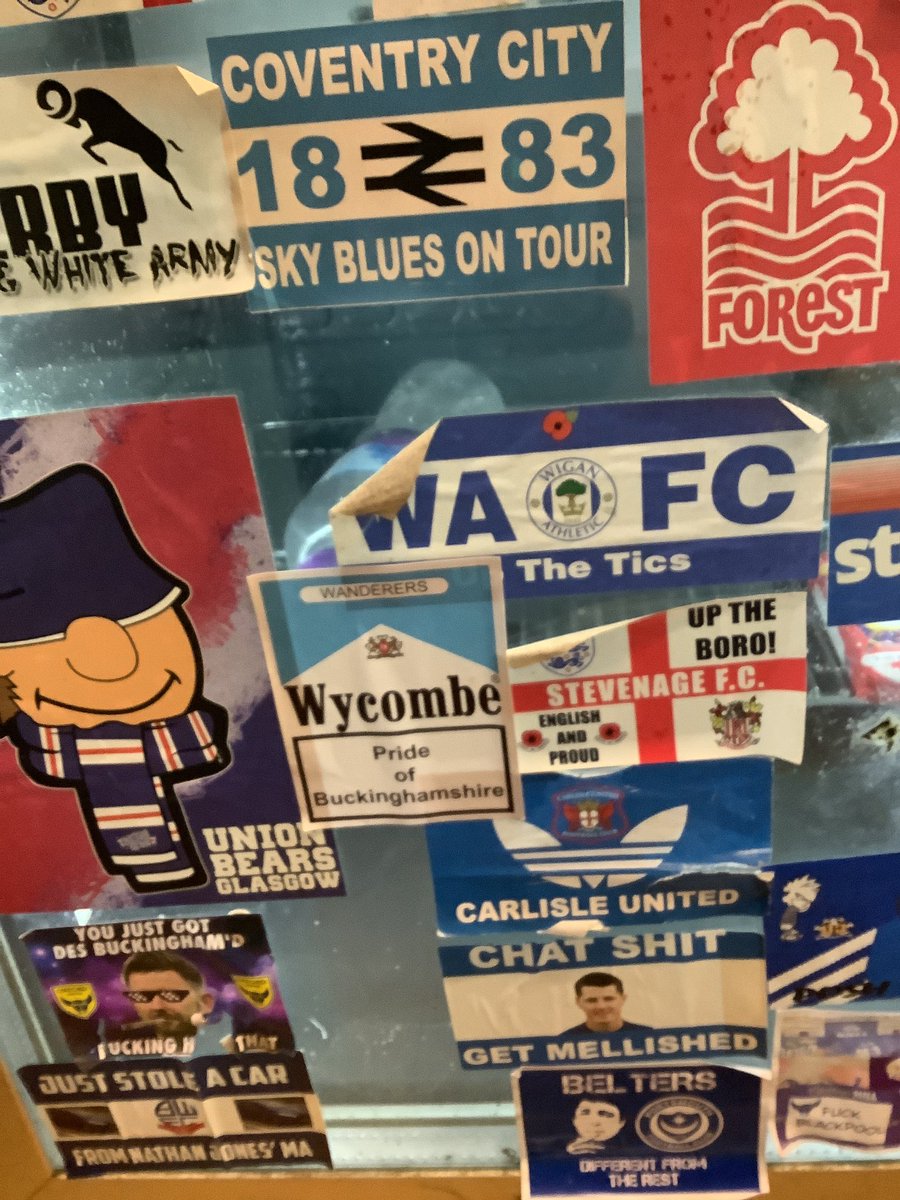 Ollie, wherever you are pal, the sticker made it to our fridge mate 😁 #wwfc #thechairboys #awaydays