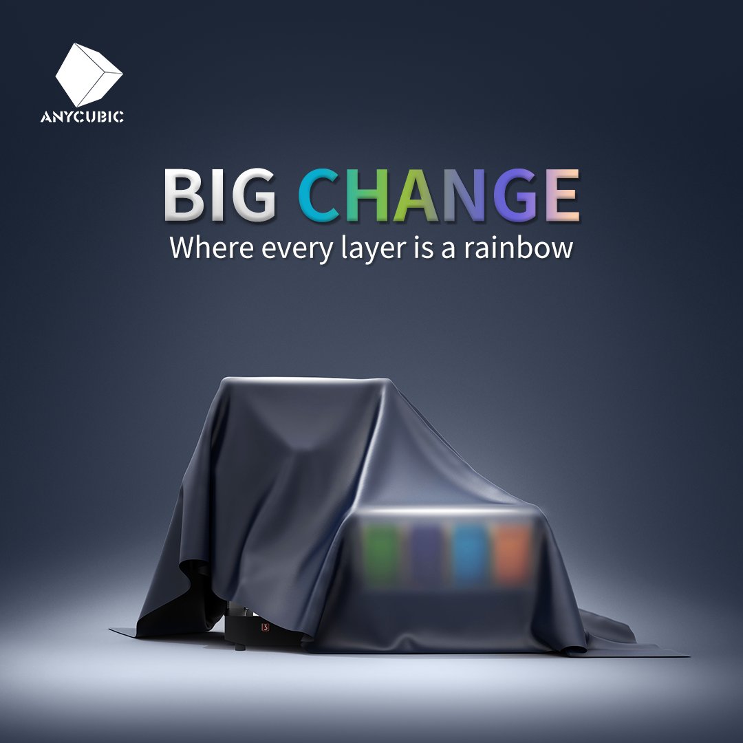 🌈Anycubic prints a rainbow,
transforming your creations from nice😏 to big
WOW😍!
Stay tuned.

#Anycubic #3dprinter #3dprinting #multicolor
#technology #makersgonnamake
