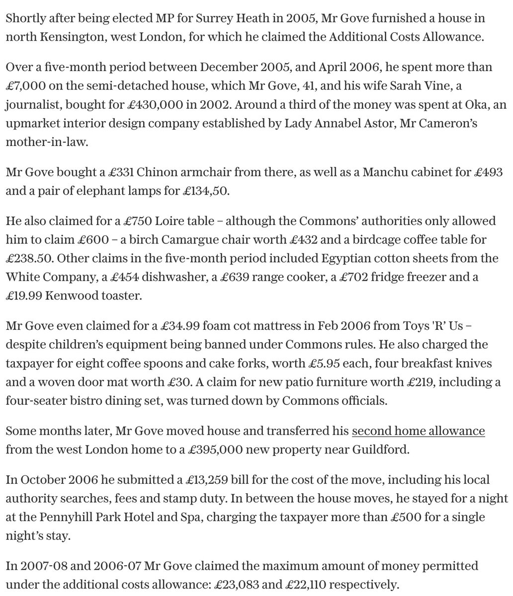 ApertureImage's tweet photo. @MarxMedia Also, who got to keep all those items claimed on expenses from Oka, the shop owned by David Cameron's mother-in-law law. Gove, or Sarah Vine? #ToryCriminalsUnfitToGovern #ToryCorruption #ToriesDevoidOfShame #EnoughIsEnough #ToriesOut #GeneralElectionNow #StopVotingTory #RejoinEU https://t.co/NpTDZPcz37