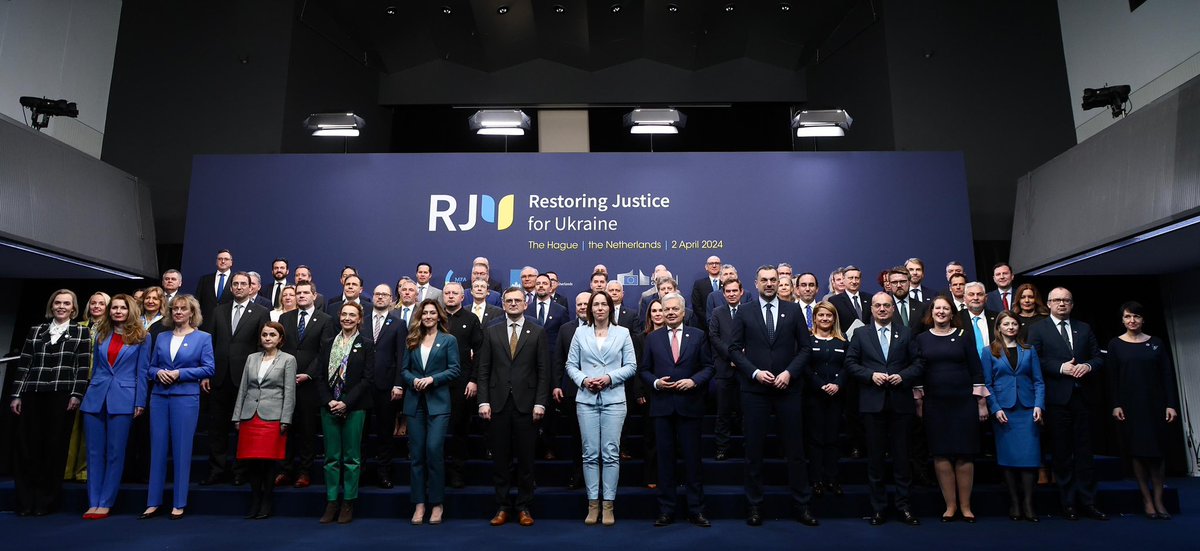 At the Ministerial Conference on Restoring Justice for Ukraine held in the Hague 🇳🇱 today, I reiterated Albania's firm support for #Ukraine, advocating for accountability alongside peace efforts. We remain committed to supporting Ukraine until a just and lasting peace,