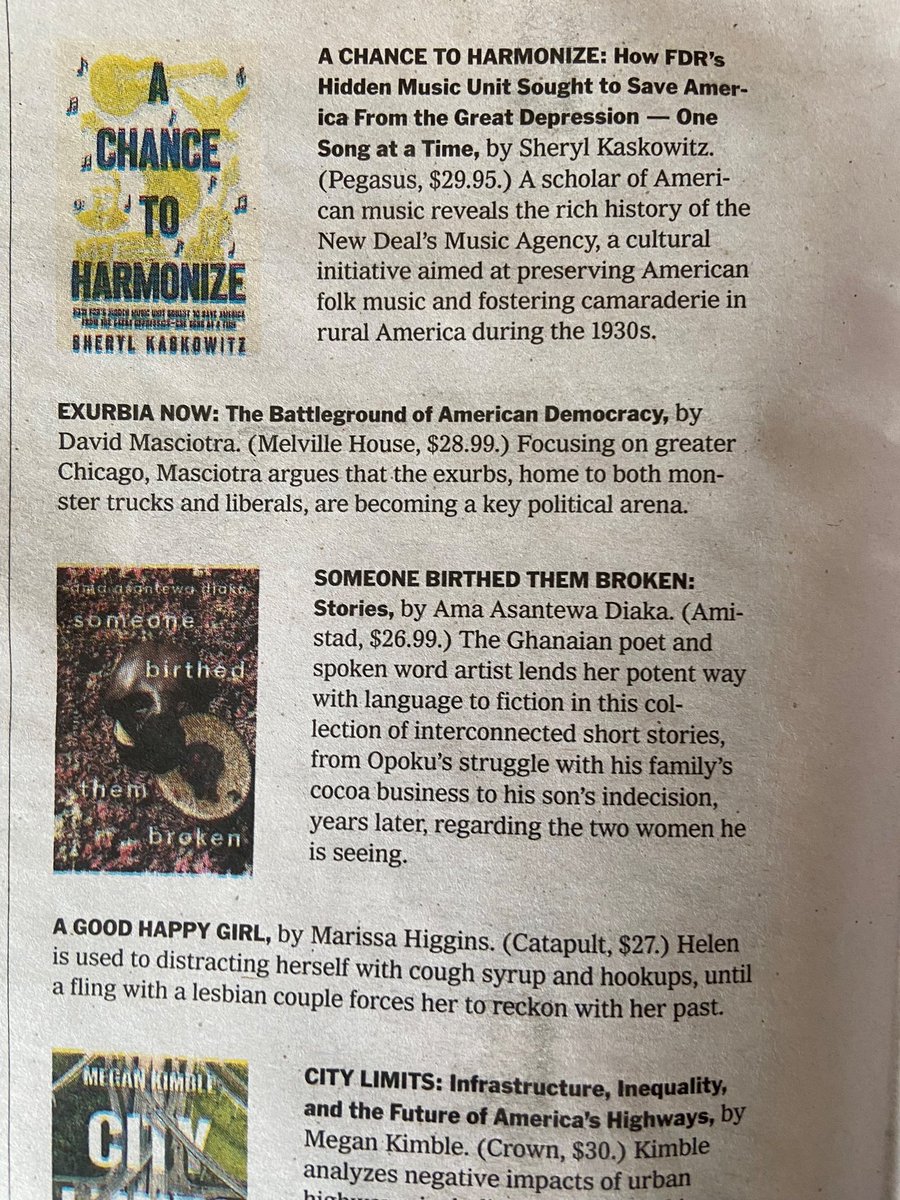 Someone Birthed Them Broken comes out today with @AmistadBooks in 🇺🇸 🎉🎉🎉 The Root included the book in a roundup of “April 2024 Books by Black Authors We Can’t Wait to Read” theroot.com/april-2024-boo… & The New York Times has included it in the Sunday Book Review