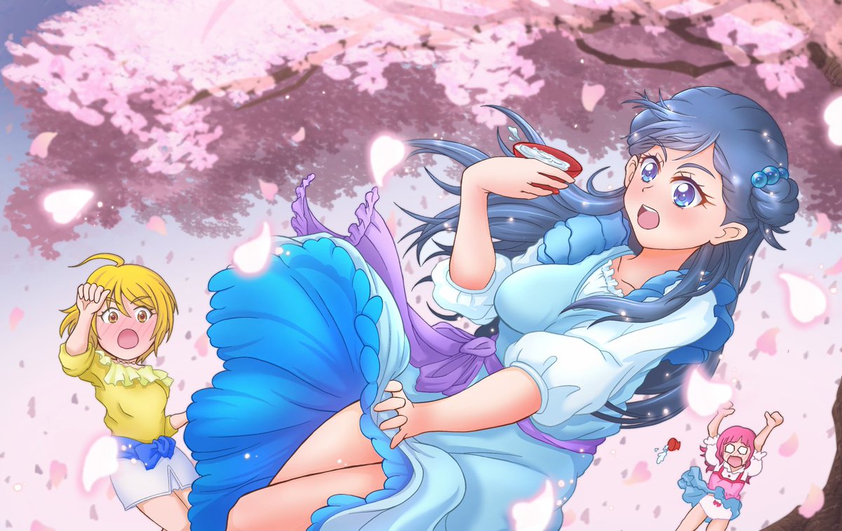 プリキュア「#4月になったので自己紹介ごきげんよう!プリキュアかわいく描きたいマンです! 」|ブラフ丸のイラスト