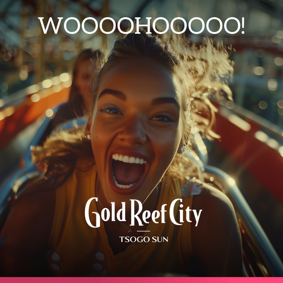 It’s time to go sky-high, round about, up and down, twisting out of control at Mzansi’s favourite theme park. Just for R265pp you get all day all rides access to the biggest thrills in the country. Get your ticket online only at goldreefcity.co.za