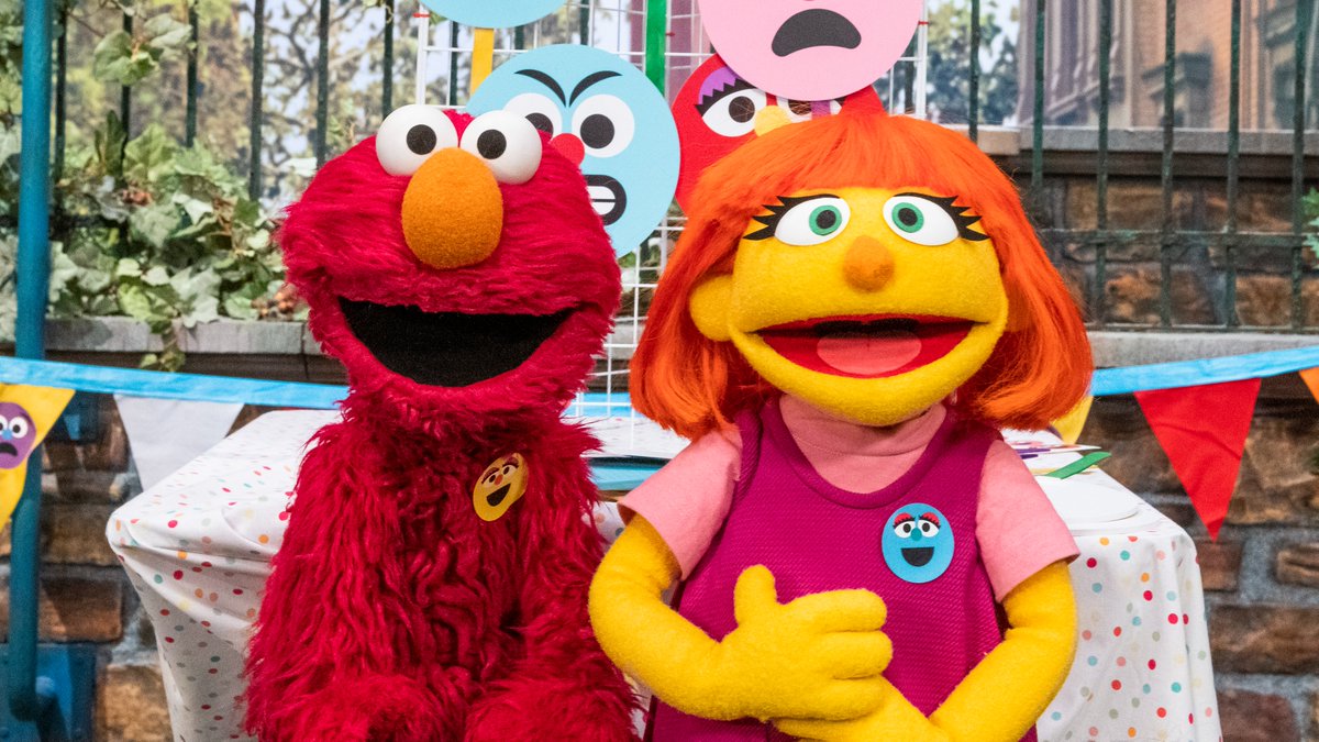 It's always an amazing day when Elmo gets to play with Julia! Elmo loves being your friend, Julia! ❤️ #SeeAmazing #AutismAcceptanceMonth
