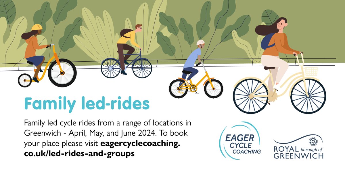 🚴‍♂️Love cycling and want to explore more? 😃Join our FREE family-friendly ride between Woolwich Arsenal and the O2. This ride is suitable for adults and children aged 10 and above who can ride with control 📅 9 April and 11 April Book your spot👉eagercyclecoaching.co.uk/book-online?ca…