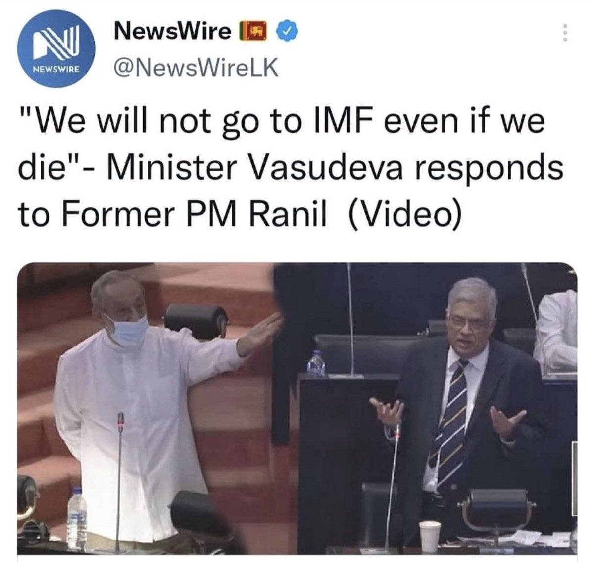 7 million Sri Lankans cannot have 3 meals a day now because of these leftist, socialist Soviet era politicians and their outdated thinking. This guy is still around but the thousands of young Sri Lankan children are having stunted growth. If we had just gone to the IMF early, the…