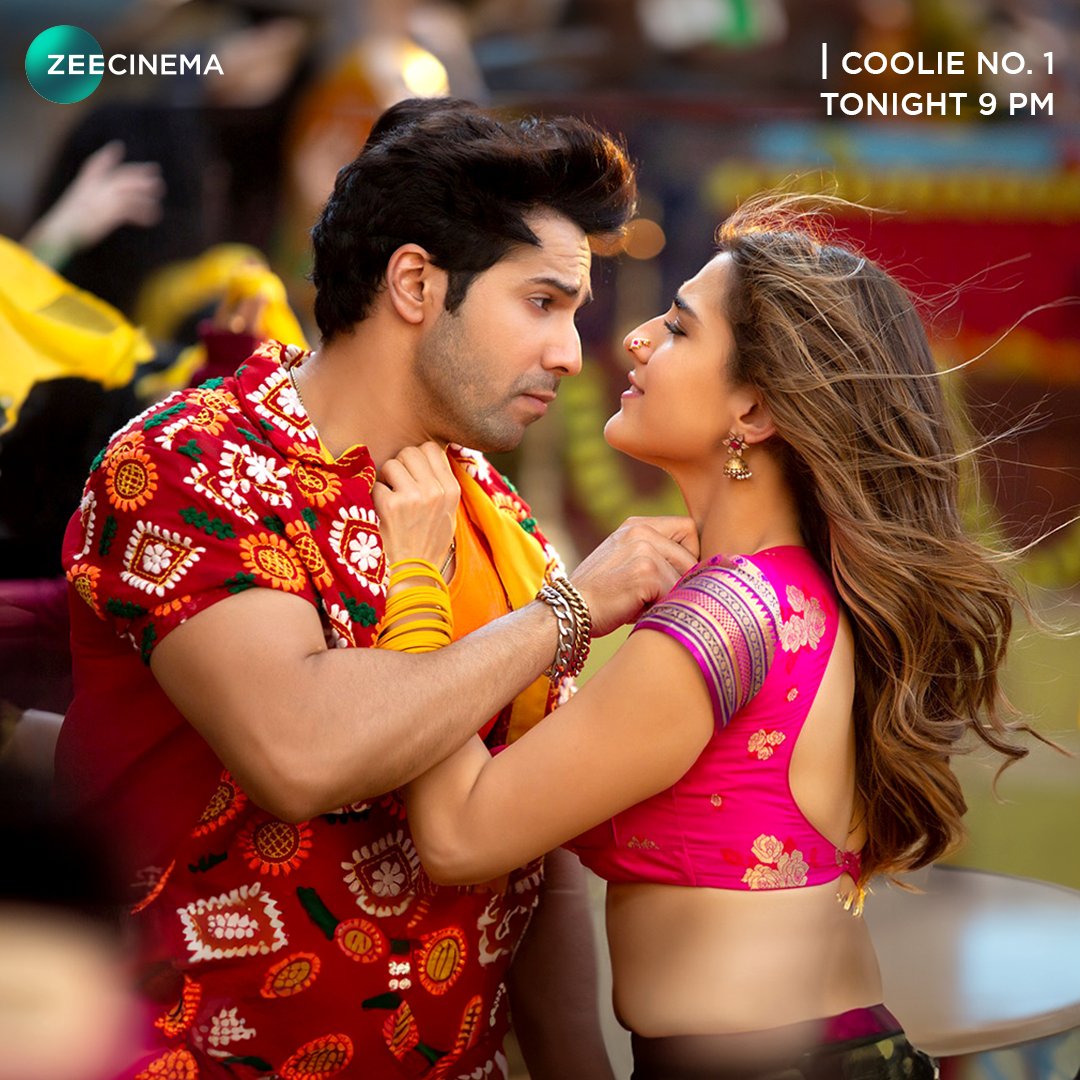 Spice up your Friday vibes with Sarah and Kunwar!
Watch ‘Coolie No. 1’ tonight at 9 PM, only on #ZeeCinemaME

@Varun_dvn #SaraAliKhan