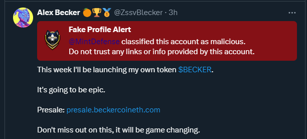 The zssBlecklers are in SHAMBLES thanks to @MintDefense 🛡️
