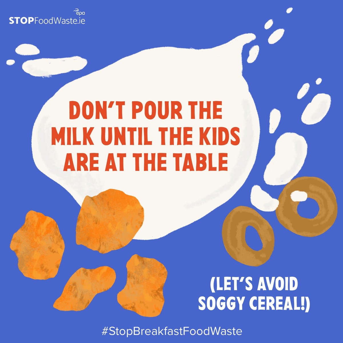 Do you find you’re throwing out a lot of breakfast cereal in the mornings? Try starting with smaller portions – you can always add more to the bowl if needs be. Don’t pour the milk in until the kids are at the table ready to eat - this should help reduce soggy cereal!!