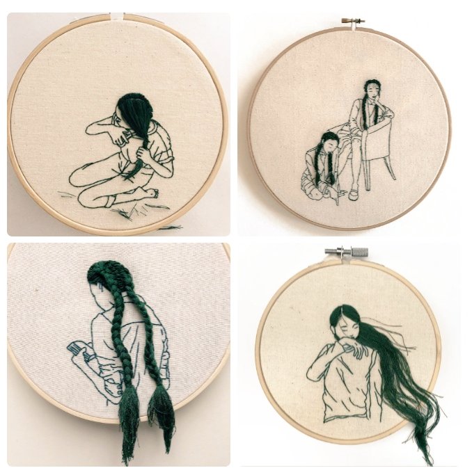 Sheena Liam, contemporary embroidery artist of Malaysian Chinese descent #WomensArt