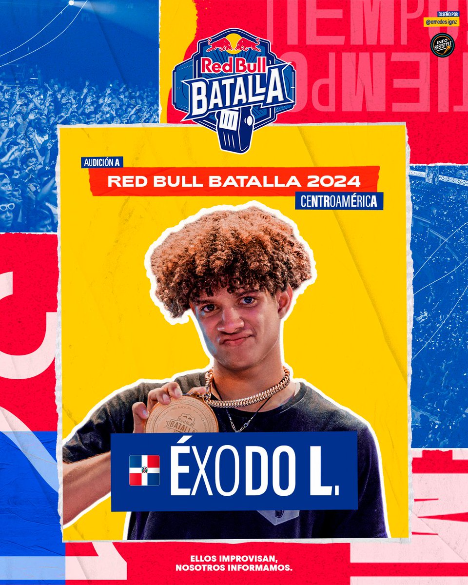 ¡ÉXODO LIRICAL 🇩🇴 en Red Bull Batalla! 📱 El freestyler dominicano, tricampeón de Red Bull Batalla en 2020, 2021 y 2022 ha enviado su audición para participar este año. #RedBullBatalla 🏆