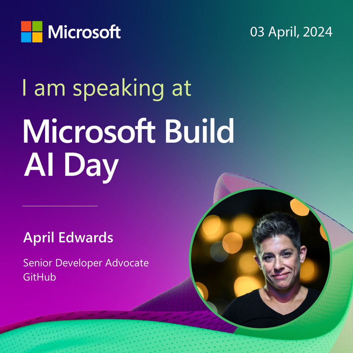 Looking forward to seeing everyone TOMORROW at Microsoft Build AI Day in Amsterdam! We're kicking it off first thing with all the new features of GitHub Copilot! @github @microsoftnl #Github #GitHubCopilot #AI #developer