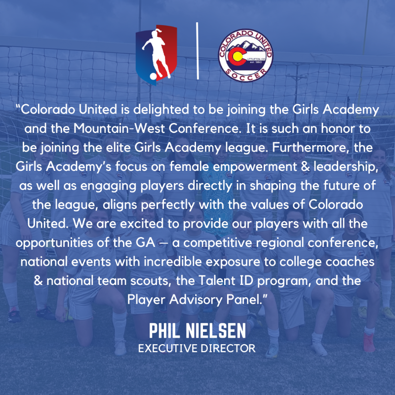 Welcome to the GA, Colorado United! 🙌 We are very excited to announce the addition of Colorado United to the Mountain West Conference!