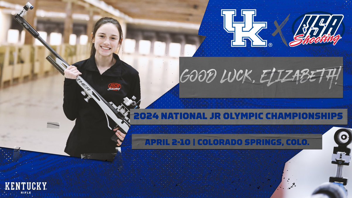 Good luck this week to Ally Buesseler and Elizabeth Probst as they compete in the 2024 @USAShooting National Junior Olympic Championships in Colorado Springs! #BBN #WeAreUK