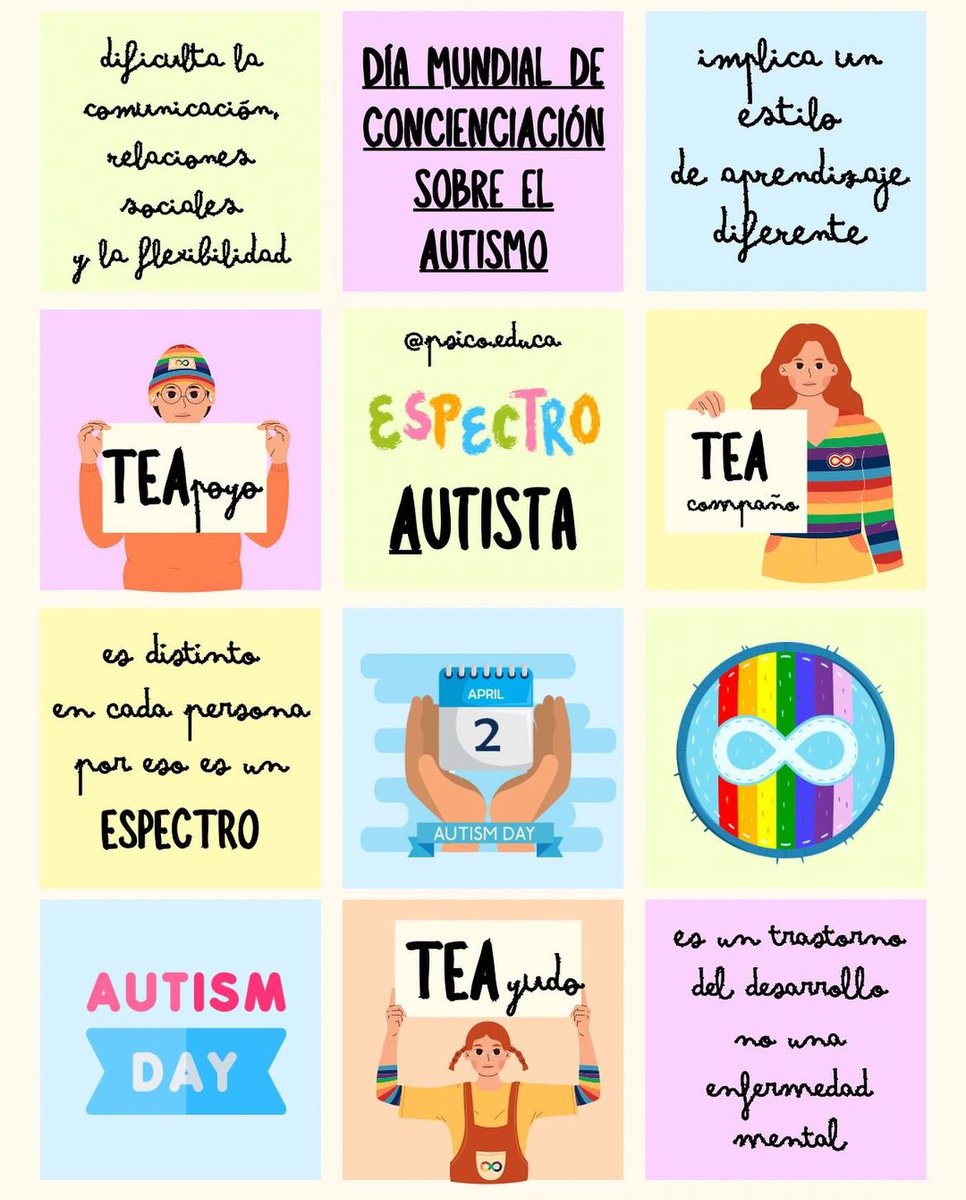 lsupervielle's tweet image. 2 de abril
Día Internacional de Concientización sobre el Autismo
#DiaMundialAutismo.
