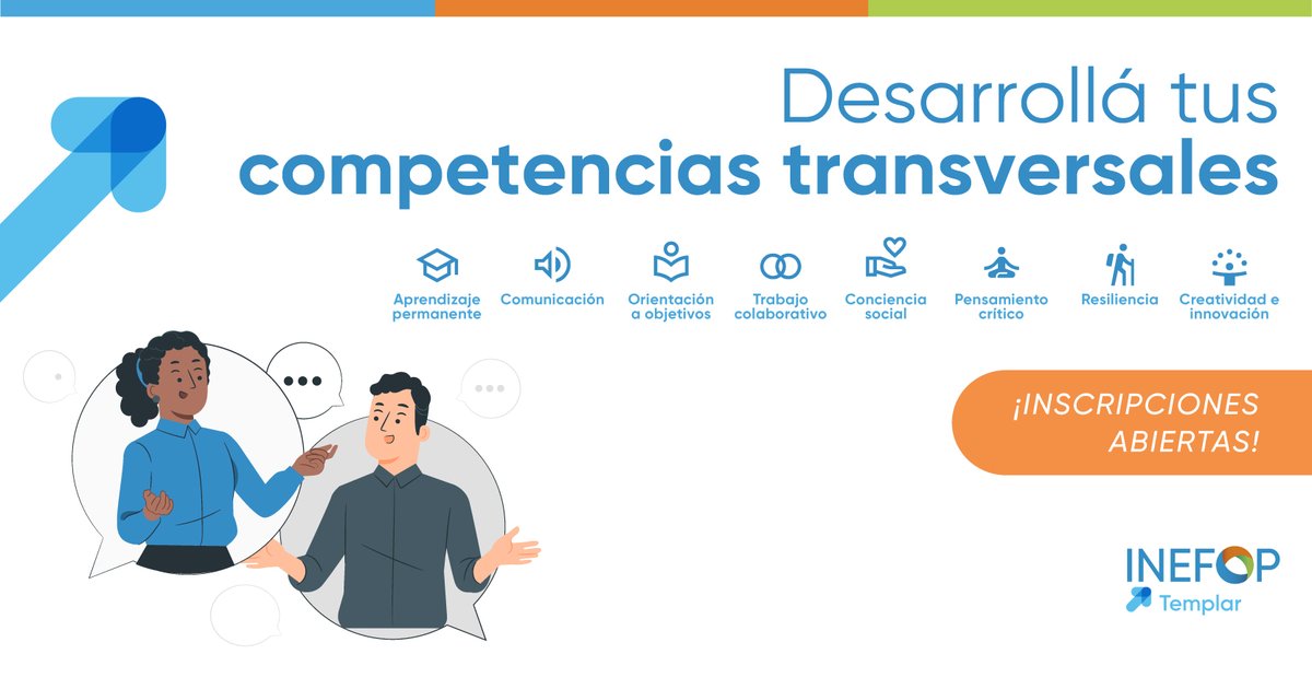 #TemPlar 👉 Desarrollá competencias transversales como comunicación, resiliencia y trabajo colaborativo para potenciar tus oportunidades de acceso y éxito laboral. ¡Sumate a este programa de formación en línea, disponible en todo el país! Más info ➡️ bit.ly/3sl6z71…