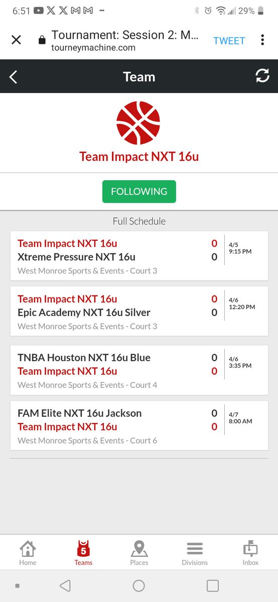 @Dex_sheisty & @TeamImpactAR will be in Monroe Louisiana this weekend making an IMPACT on the @PRO16League @PUMAHoops .💯