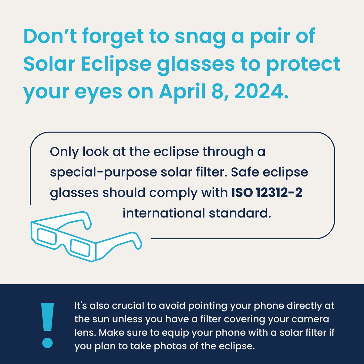 🌞 Protect Your Eyes During the Solar Eclipse! 🌑 Cleveland, let's make sure we're equipped with the right gear to safeguard our vision as we gear up for the upcoming solar eclipse. 😎 How to view a solar eclipse safely: bit.ly/3xm87QZ