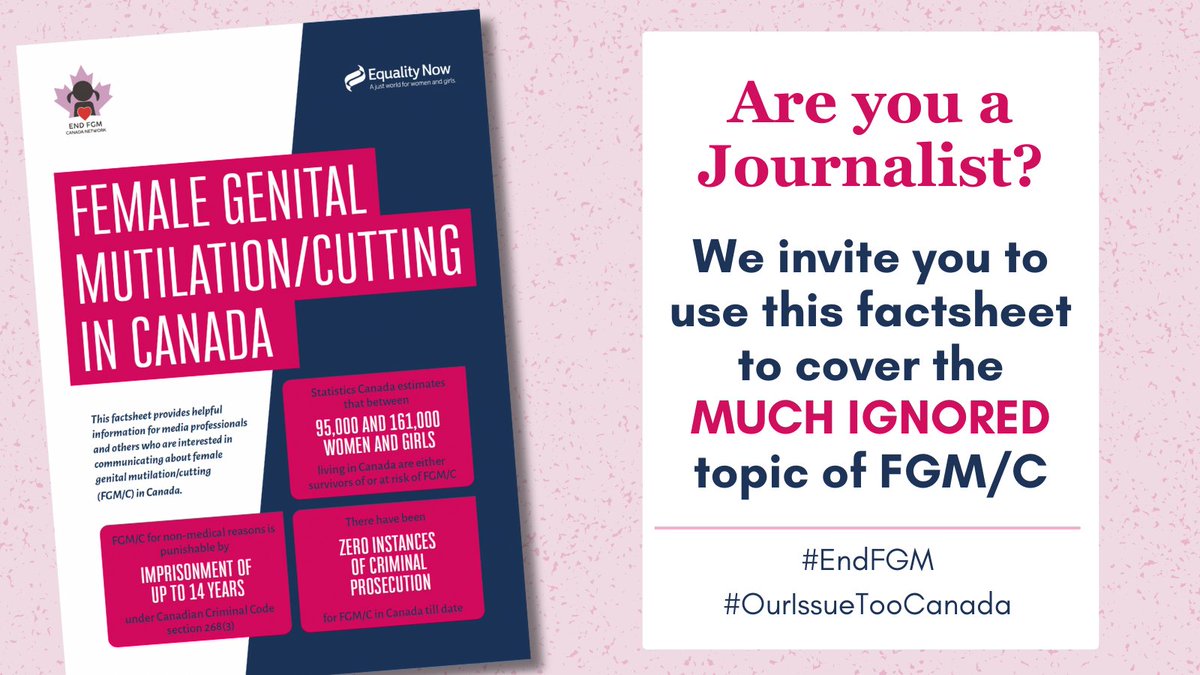 Calling all journalists! Now is not the time to watch silently. The ripple effect of Gambia possibly repealing its FGM ban is catastrophic. Together with @equalitynow we have created a toolkit for journalists covering FGM/C. shorturl.at/pMNO9 #EndFGM