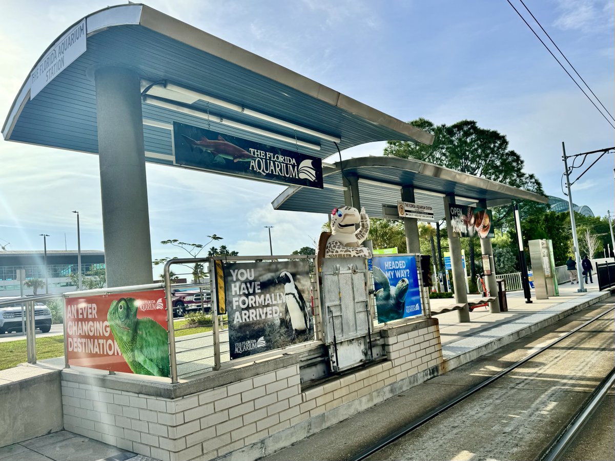 🌟 Big news for @TampaStreetcar riders! 🚃 Stop #7 along the TECO line is now The Florida Aquarium Station 🐠 with convenient access to @floridaaquarium, Water Street Tampa, @sparkmanwharf, @AmalieArena, and more. 🌊 Hop off and explore the ocean of possibilities!