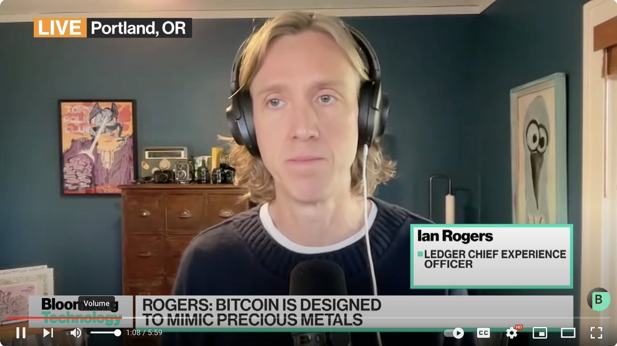 Yesterday I had the opportunity to speak with @CarolineHydeTV and @EdLudlow on @technology about the #Bitcoin halving. Less than 20 days away, the halving is a great opportunity to take a deep look at how Bitcoin works, fifteen years after its inception and just after it's