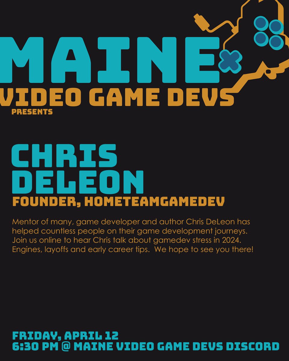 MEVideoGameDevs's tweet image. Super cool discord event happening on April 12th!
discord.gg/AddqVTHb