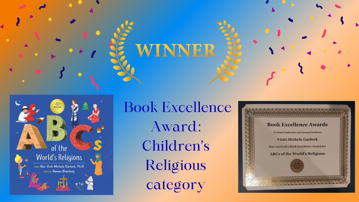 Super-excited to announce that my ABCs of the World's Religions book won a Book Excellence award!! Big thanks to everyone who helped with this book, including my amazing illustrator, Raman Bhardwaj. @artistraman #religiousliteracy #worldreligions #kidlit #kidsbooks #diversity