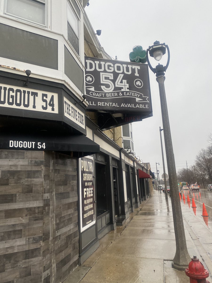 It’s horrible tailgating weather, so come and see us at Dugout 54. I am hanging with @Nine2Noon boys @BillSchmidRadio and @ArmenSaryan before heading to the ballpark. @HellerSports, @OnAirKB and @badgerpostgame follow us, so the party won’t stop.