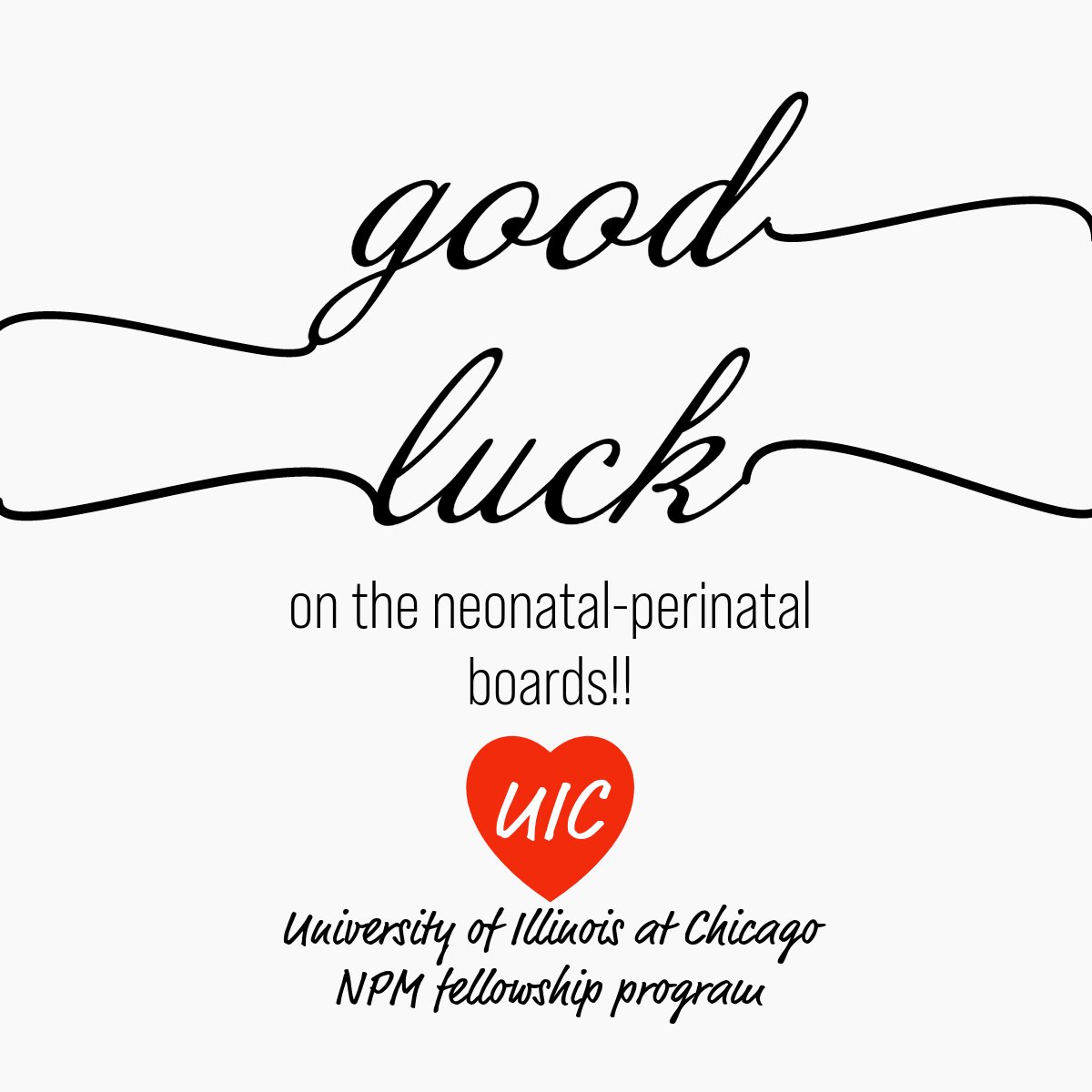 Good luck to our alumni and neonatologist colleagues across the country taking the boards this week! #neotwitter #medtwitter