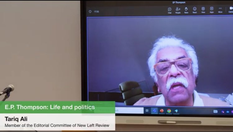 ***NEW FILM*** At our centenary event for EP Thompson @TariqAli_News gave a wonderful online talk, both remembering EPT and reflecting on the politics of the present moment. Thanks to @markmetcalf07 and Dave H you can now watch Tariq’s talk in full: m.youtube.com/watch?si=n7m5j…