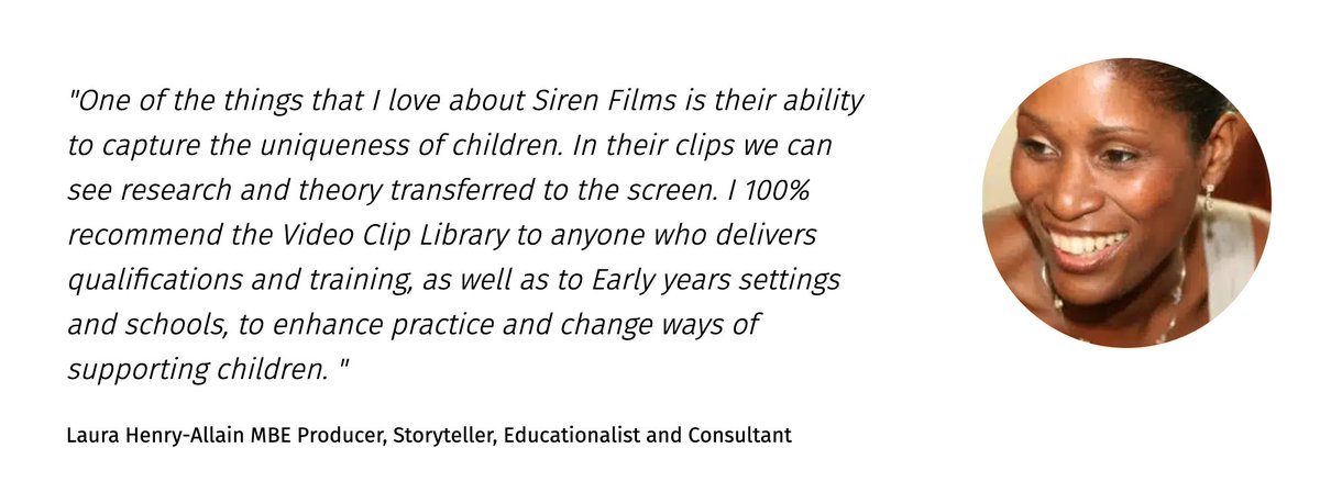 Lovely quote from the wonderful @LauraHAllain
#earlyyears #specialist #educator #endorsement #EYvideolibrary #eymatters #eytalking