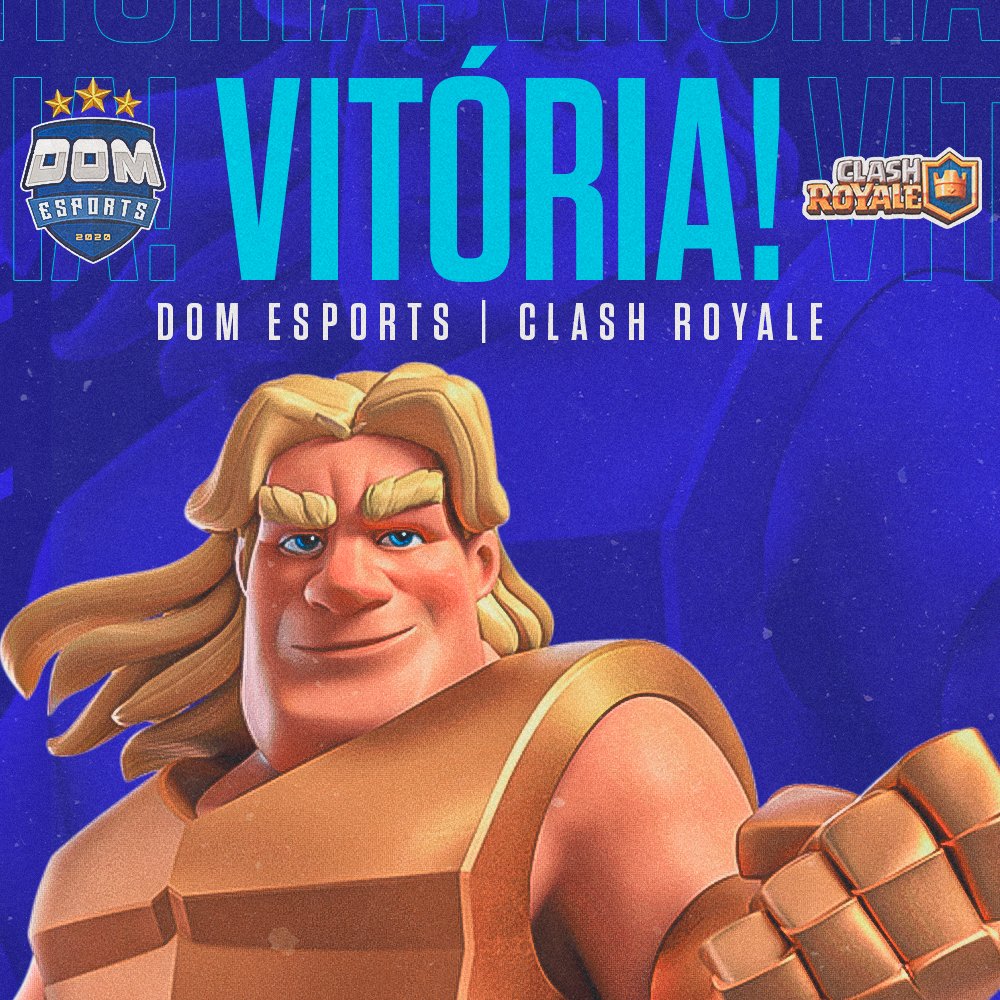 DOM eSports ✨ (@domesportsbr) on Twitter photo #ClashRoyale
Ontem nossos crias conseguiram uma classificação importante!
🆚 <a href="/Principes_Oscur/">Príncipes Oscuros</a> 🇲🇽
🏆 <a href="/CopaCastilio/">Copa Castilio ⭐️</a> - 16avos de Final
✅ 3-1
🎖️ <a href="/MemasosXD1/">MARVIN</a> (3-0)
Rumo as oitavas! #GODOM 💪🏼💙 #ClashRoyale
Ontem nossos crias conseguiram uma classificação importante!
🆚 <a href="/Principes_Oscur/">Príncipes Oscuros</a> 🇲🇽
🏆 <a href="/CopaCastilio/">Copa Castilio ⭐️</a> - 16avos de Final
✅ 3-1
🎖️ <a href="/MemasosXD1/">MARVIN</a> (3-0)
Rumo as oitavas! #GODOM 💪🏼💙