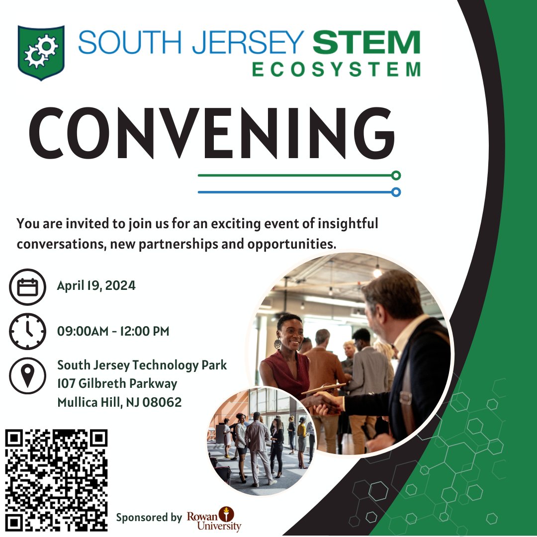 Join the South Jersey STEM Ecosystem for their upcoming convening on Friday, April 19. This is your chance to network, learn, and shape the future of STEM in your community. RSVP now to secure your spot! eventbrite.com/e/869456777627… #STEM #Education #WorkforceDevelopment