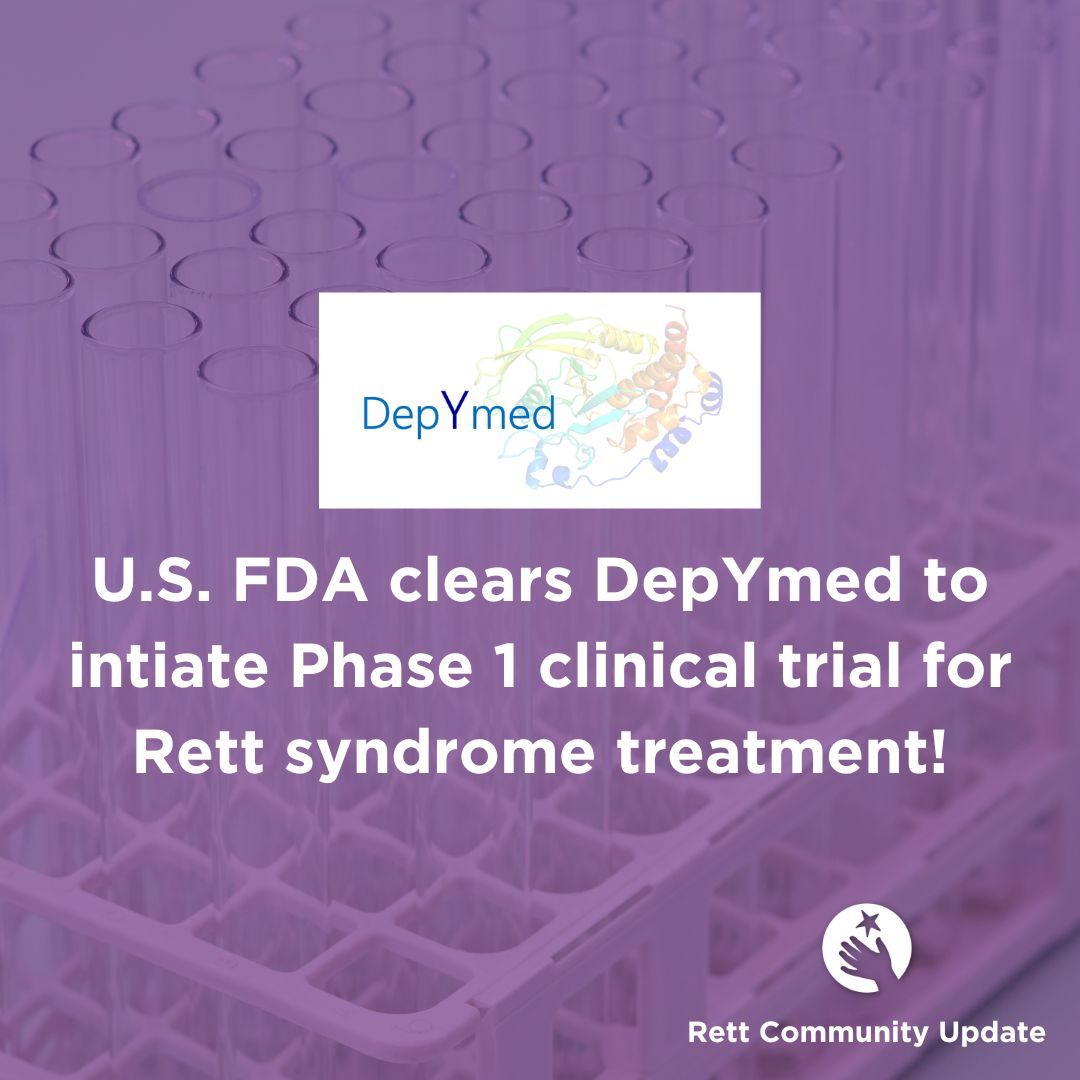 DepYmed recently received clearance from the U.S. FDA to initiate a Phase 1 clinical trial of their drug candidate DPM-1003 for the treatment of Rett syndrome! For more info on DepYmed, all the companies advancing #Rettsyndrome treatments, & their status: buff.ly/3vrZWC7