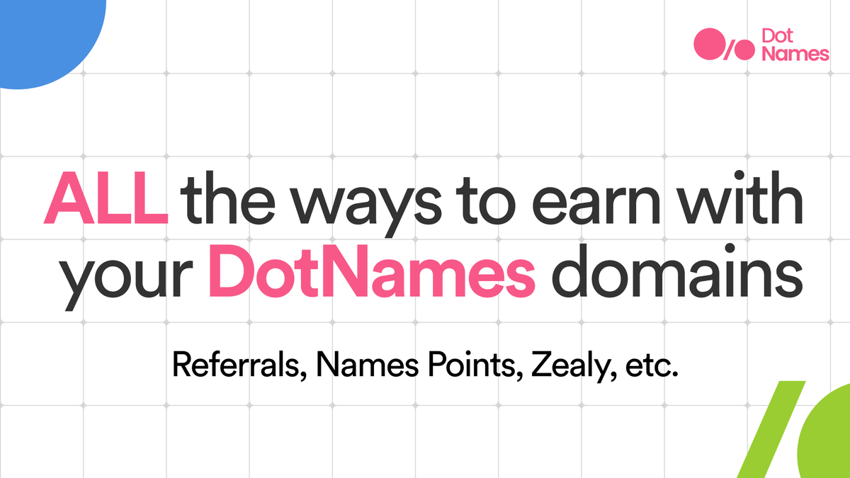 DotNames Domains (@dotnamesdomains) on Twitter photo A simple <a href="/dotshmdomains/">DotShm Domains</a> name costs 8 MATIC.
But if you're paying the full price, you are doing something wrong.
There are soooo many ways to get easy DotNames domain discounts and rewards. Let's list the main ones: A simple <a href="/dotshmdomains/">DotShm Domains</a> name costs 8 MATIC.
But if you're paying the full price, you are doing something wrong.
There are soooo many ways to get easy DotNames domain discounts and rewards. Let's list the main ones: