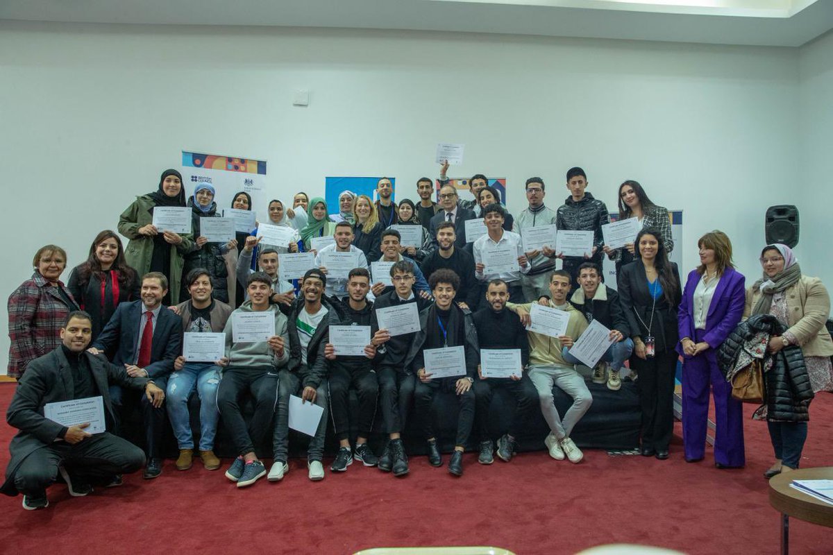 Great to see the achievements of over 180 young Moroccans who presented their “Collective Action Projects” at the Youth Forum Event in Tangier, organised by @ma_British , @raouabit , Association Mouakaba and Association Khotwa last month.