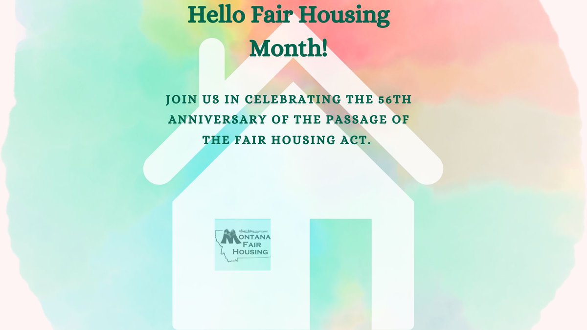 April is Fair Housing Month, a moment for us all to recognize the importance of Fair Housing legislation and the impacts it has on our history as a nation and the current state of the housing market we reside in. 
#FairHousingMonth 
#FairHousingAct 
#FairHousingForAll