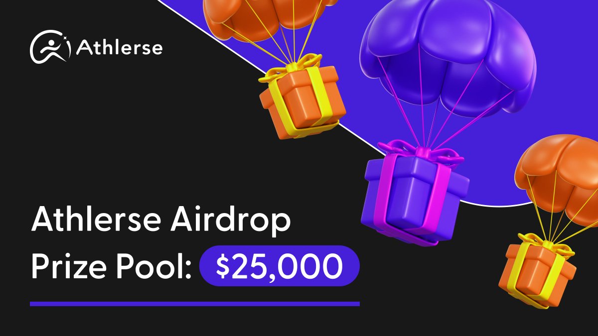 Athlerse Airdrop: share the $25,000 prize pool 💸 We've launched a massive Zealy campaign! Winners will share a massive $25,000 prize pool! ⚡️ 1️⃣ Join our community: zealy.io/cw/athlerse/ 2️⃣ Start completing tasks: – Explore our ecosystem – Complete social tasks – Invite