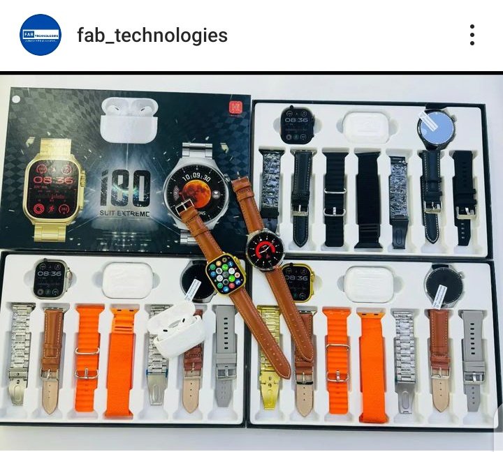 Fab_Tech_'s tweet image. i80 Suit Extreme🔥 
Two Smart watches and an airpod set

Price: N34,000
Available in Silver, gold and black

Free Delivery within Lagos
Slide into our DM to place an order
Call/Whatsapp: 08034817725