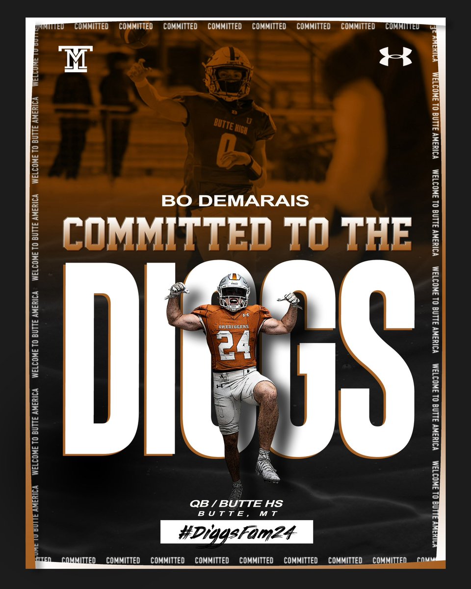I’m very excited to announce my commitment to <a href="/MonTechFootball/">Montana Tech Football</a>! Thanks to all my family and friends for the support!
Roll Diggs⚒️⚒️
#Family
#CountOnMe
#DiggsFam24⚒️
<a href="/CoachKyleSamson/">Kyle Samson</a> 
<a href="/KodyTorgerson/">Coach Kody Torgerson</a> 
<a href="/CoachTravisDean/">Travis Dean</a> 
<a href="/CoachThatcher/">Dan Thatcher</a> 
<a href="/MTFBCoachSchlee/">Doug Schleeman</a>
