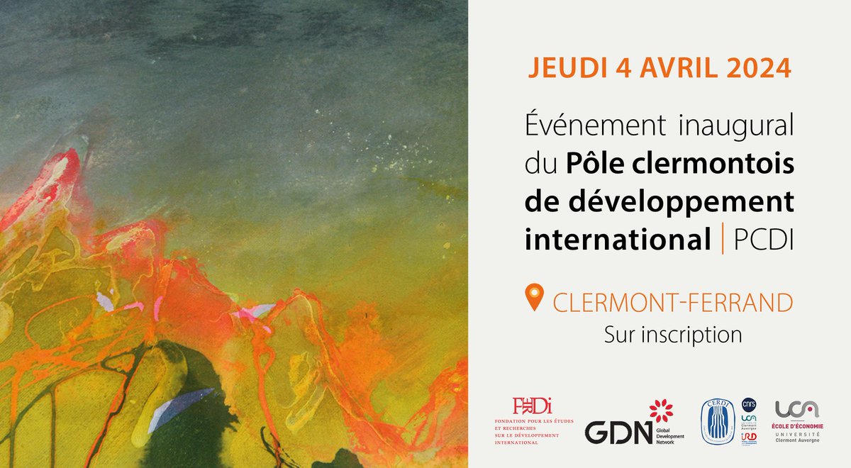 Lancement du Pôle clermontois de développement international en présence de Chrysoula Zacharopoulou jeudi 4 avril. #PCDI En direct sur zoom : lnkd.in/dEJizGTQ Programme et information : lnkd.in/d5P65vMD