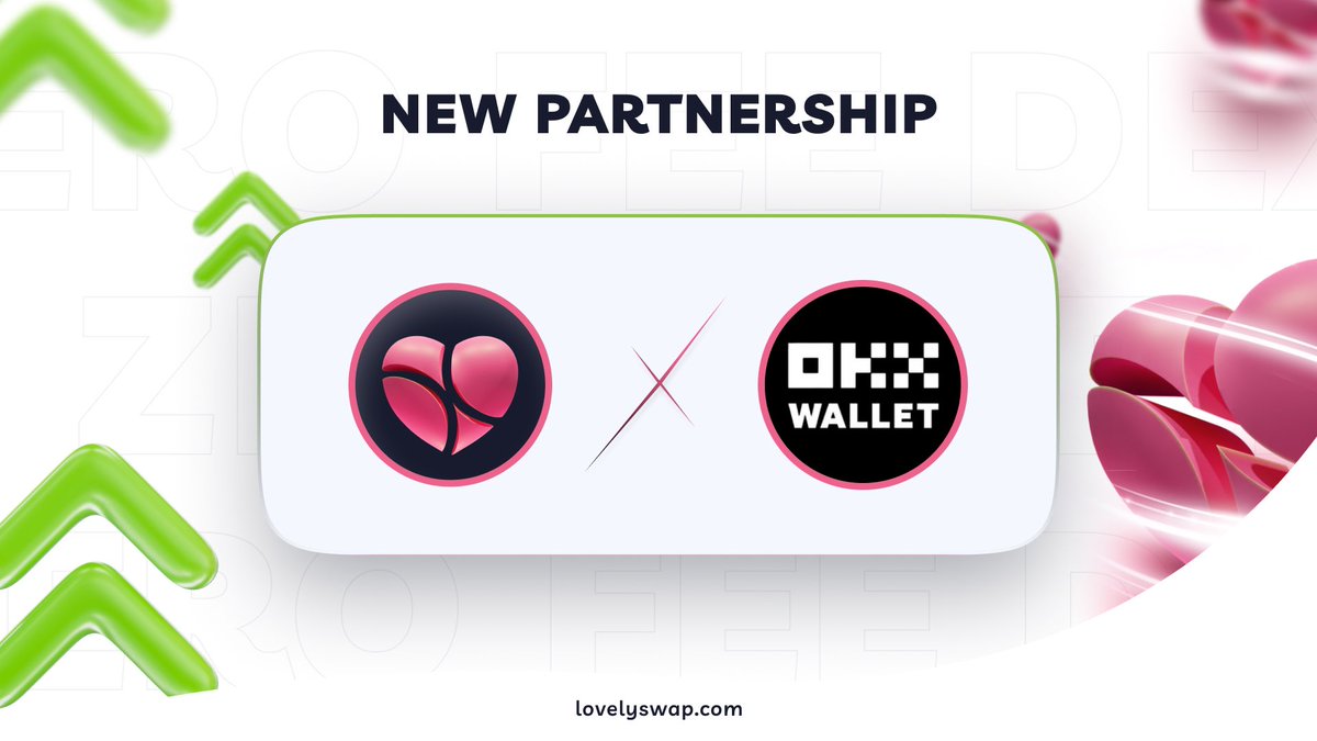 We are pleased to announce a new integration partnership with @okxweb3. As part of this partnership, we have successfully integrated OKX Wallet with Lovely Swap. This integration allows Lovely Swap users to seamlessly connect their OKX Wallets, while also enabling OKX Wallet