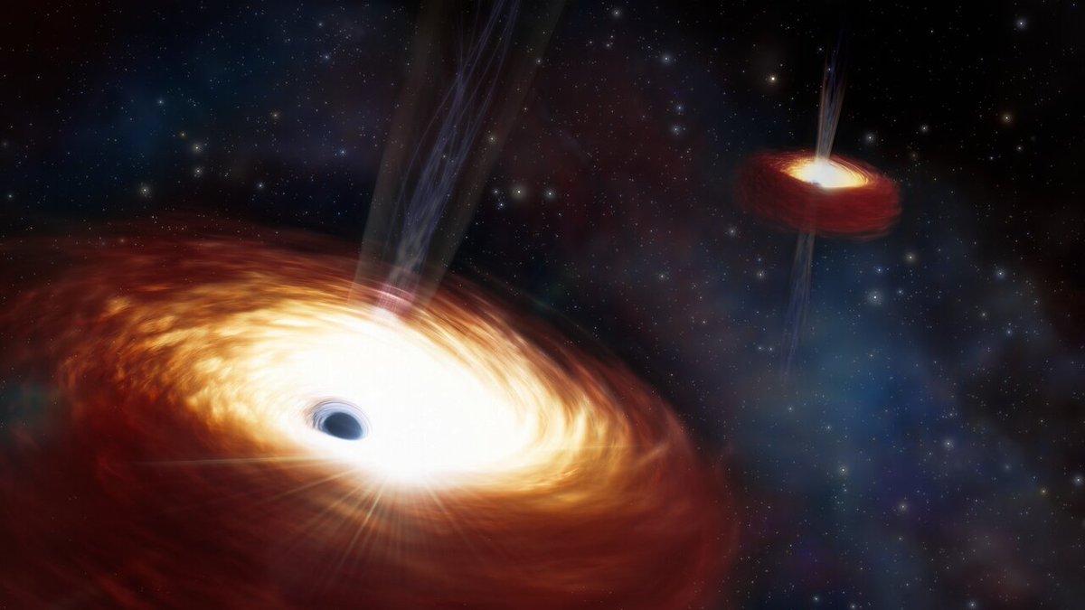 🎇 Using data from the NSF-supported @GeminiObs North telescope, astronomers have measured the heaviest pair of supermassive black holes ever found! Learn more: bit.ly/3TGGiua 📷: @NOIRLabastro /NSF/ @AURADC /J. daSilva/M. Zamani