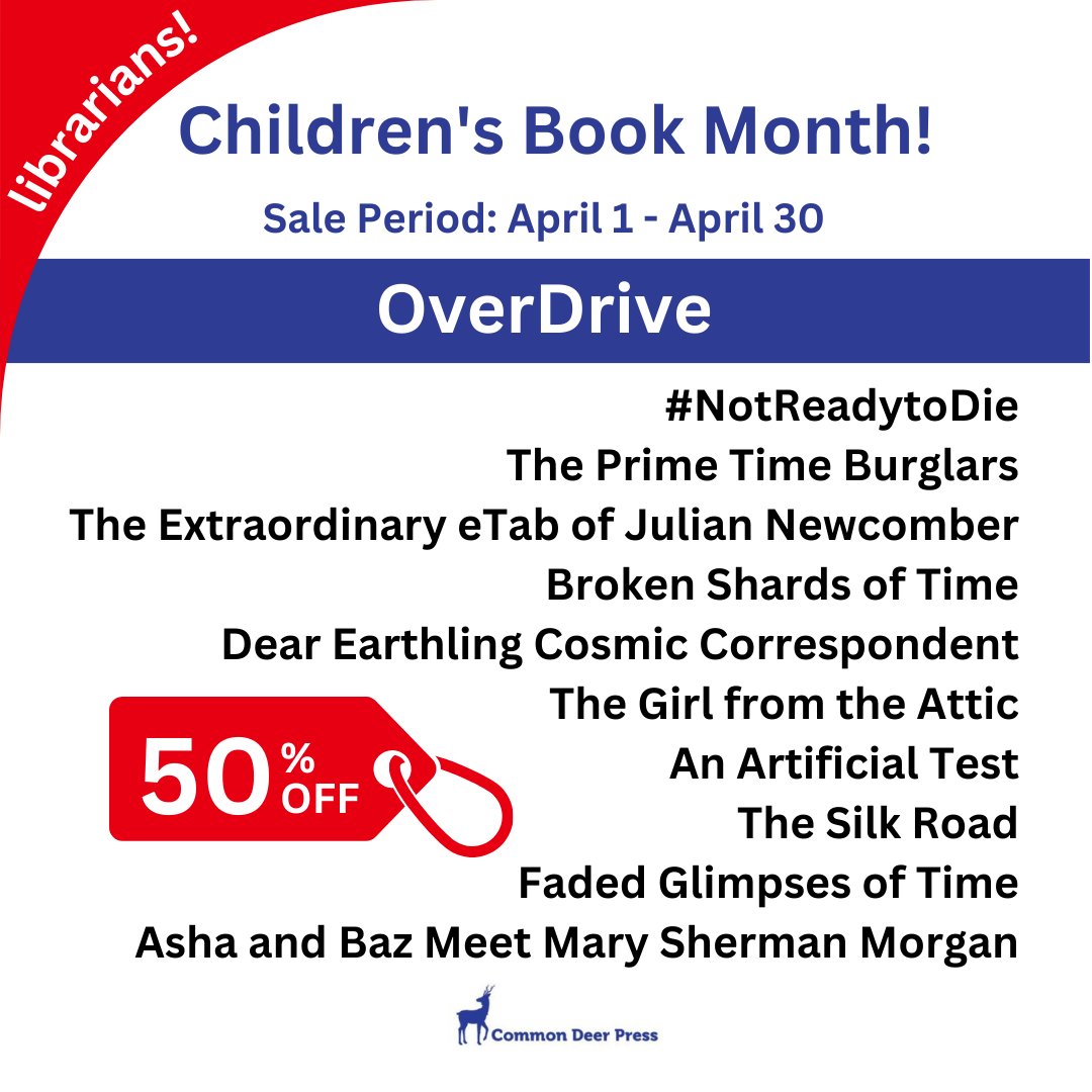 Children's Book Month!

April 1-30 take advantage of an up to 50% sale of these amazing books for children and teens

#librarians #Teacherlibrarians #overdrivebooks #ebooksale #kidlit #booksforkidsandteens #childrensbookmonth