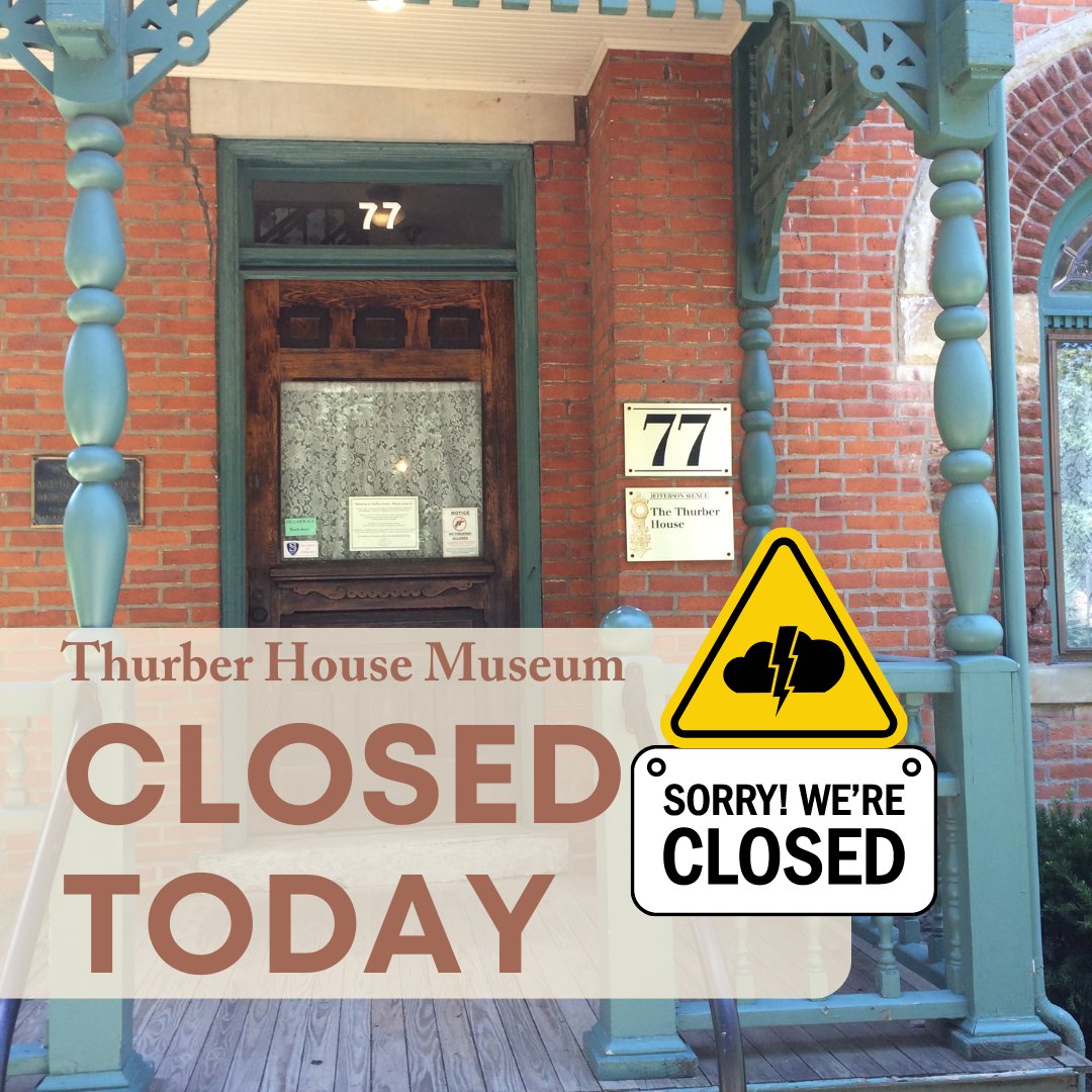 The Thurber House museum is closed on Tuesday, April 2 due to severe weather. We apologize for any inconvenience. #closed #weather #badweather #museum #asseenincolumbus #asseenincbus #thurber #thurberhouse