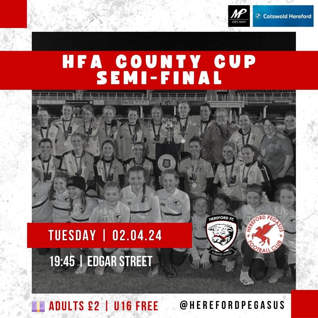 GAMEDAY 》The Ladies return to action this evening as they take on Hereford FC for a place in The HFA County Cup Final 🔴⚪️