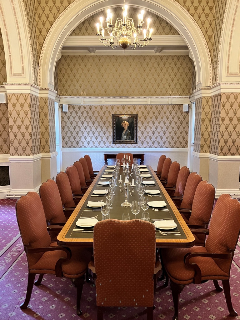 Did you know that until recently this window was covered over in the Lady Violet Room? Hidden away for years behind a fake wall, the newly uncovered window provides much-needed light into this wonderful room. Swipe to discover what it looked like before the window was uncovered.