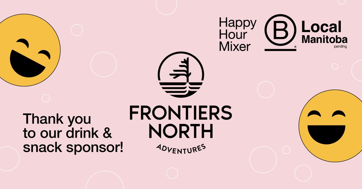 blocalmb's tweet image. Join us tomorrow at the B Local Manitoba Happy Hour Mixer event — April 3, 2024, from 4-6 pm at Little Brown Jug (336 William Ave, Winnipeg). Network with local leaders driving positive change. Special thanks to our sponsor @FrontiersNorth for providing drinks and snacks!