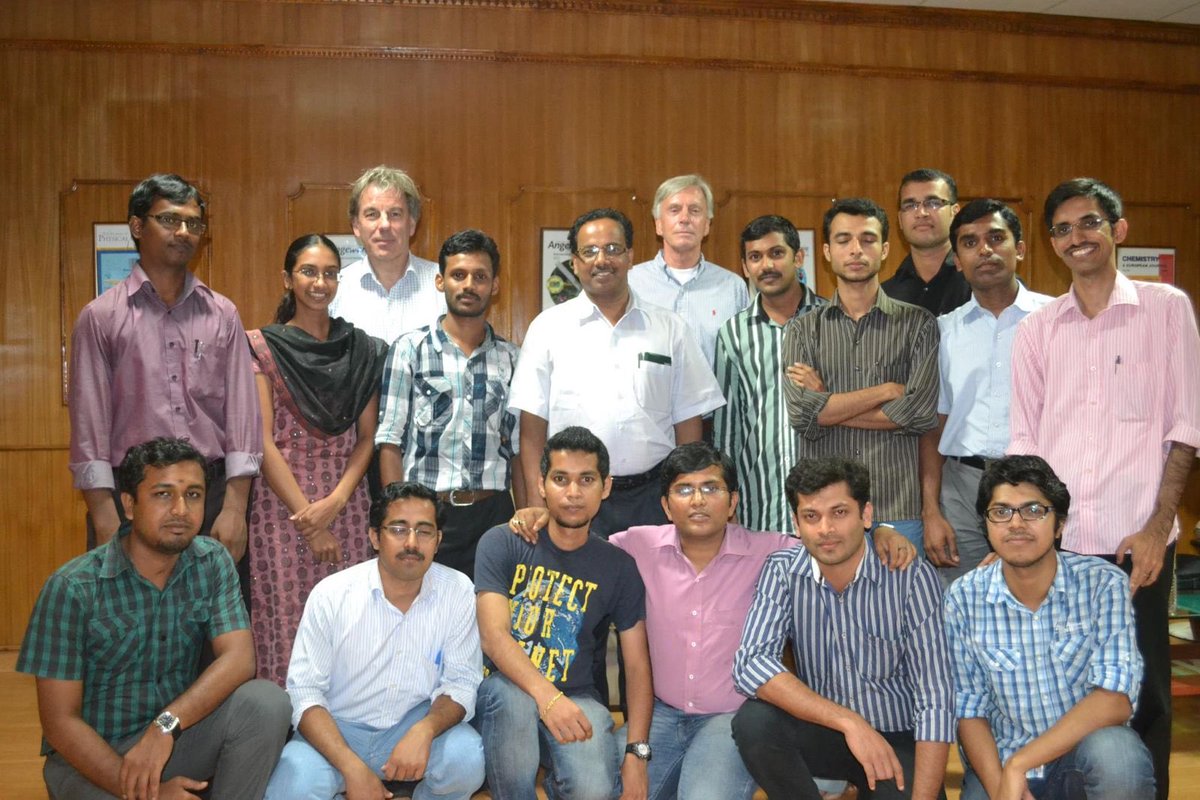 ajayaghosh_a's tweet photo. This is a photo taken some years back when professor Nolte and professor Meijer visited my group in Trivandrum. Sad to know that professor Nolte departed but his science remains eternal. https://t.co/icYyuwvJXh