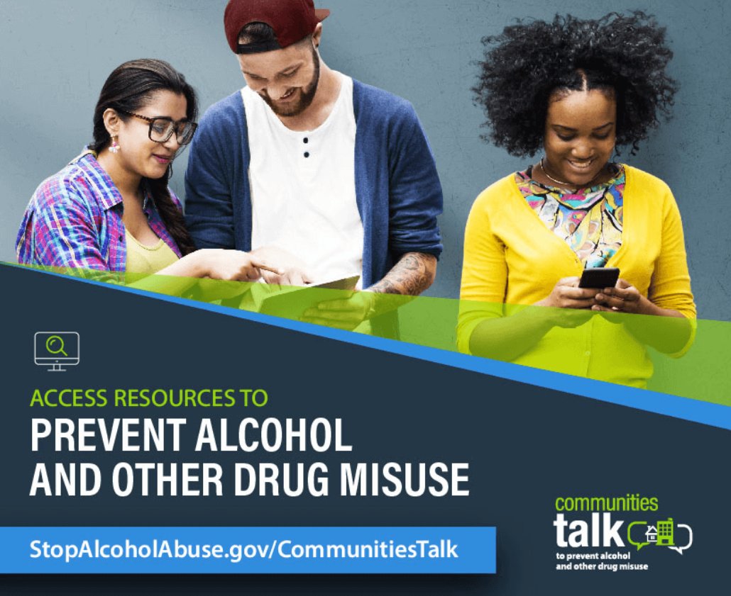 SSLearn's tweet image. 📢 Join @SAMHSAgov's #CommunitiesTalk initiative to prevent alcohol and other #DrugMisuse! 

They're offering $750 planning stipends to community-based organizations, colleges, and universities.  

Learn more and register here: ow.ly/fSMj50R5R4w